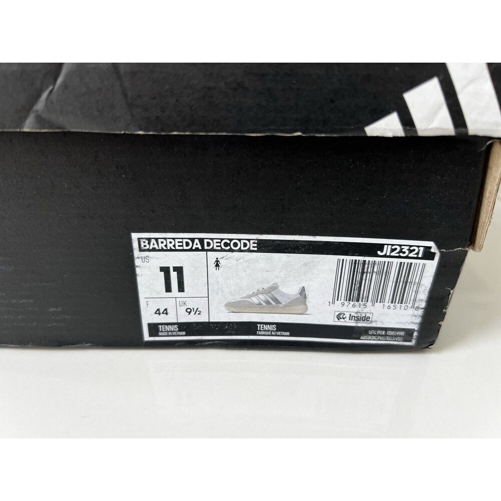 Adidas Barreda Decode Sneaker Tennis Shoes White Silver JI2321 Women’s Size 11 - Picture 5 of 12